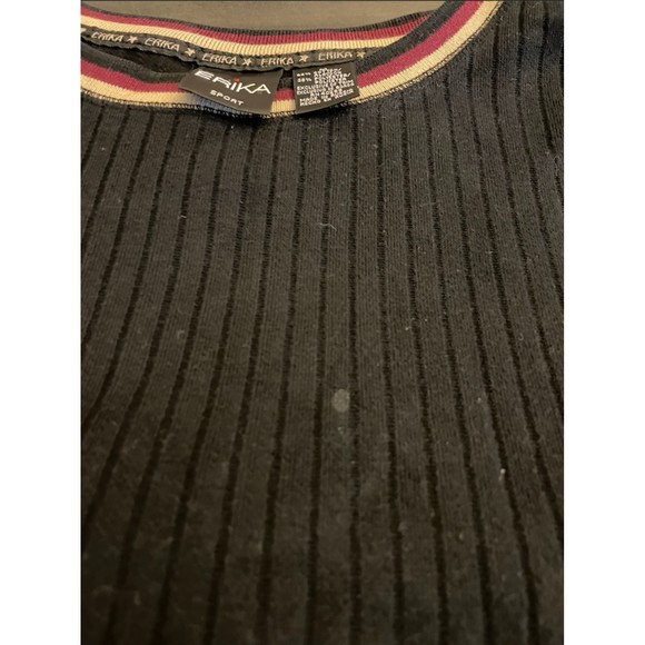 Erika Sport Vintage Two Piece Stripe Trim Set - Sz M - Picture 3 of 11